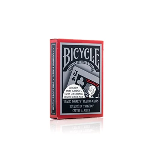 Bicycle Tragic Royalty Playing Cards, 1 Deck, Glow in The Dark, Air Cushion Finish, Professional, Superb Handling & Durability