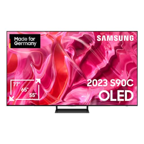 Samsung OLED 4K S90C 65 Zoll Fernseher (GQ65S90CATXZG, Deutsches Modell), Quantum HDR OLED, Neural Quantum Prozessor 4K, LaserSlim Design, Smart TV [2023] - 65 Zoll - Modell 2023