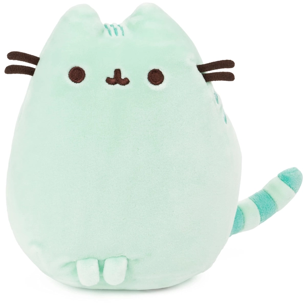 GUND Pusheen The Cat Squisheen Plush, Stuffed Animal Cat for Ages 8 and Up, Mint Green 6"