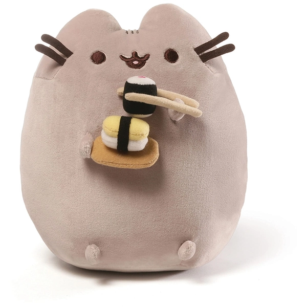 GUND 6049724 Pusheen Snackables Sushi Chopsticks Plush Stuffed Animal Cat, 9.5"