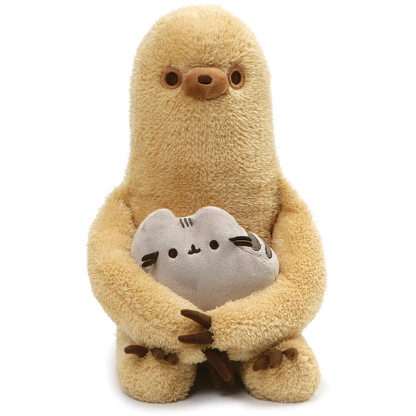GUND Pusheen with Sloth Plush Stuffed Animal, Set of 2, 13"