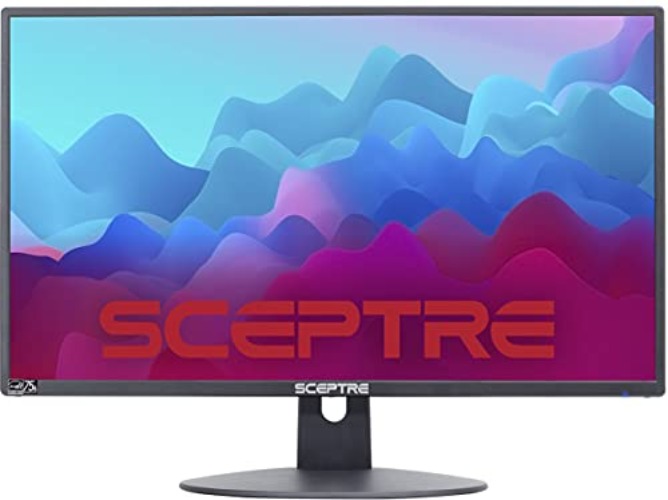 Sceptre 20" 1600x900 75Hz Ultra Thin LED Monitor 2x HDMI VGA Built-in Speakers, Machine Black Wide Viewing Angle 170° (Horizontal) / 160° (Vertical) - 20" 75Hz - Monitor