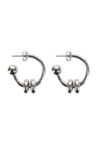 Justine Clenquet Alan Earrings, Palladium | Default Title