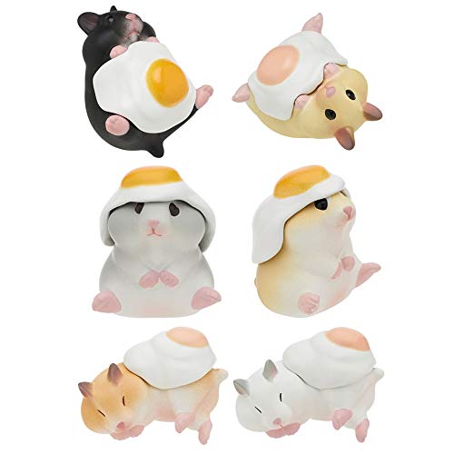 Kitan Club Hamster 'N Egg Plastic Toy - Blind Box Includes1 of 6 Collectable Figurines - Whimsical Kitty Decor - Authentic Japanese Design - Durable Plastic Fun