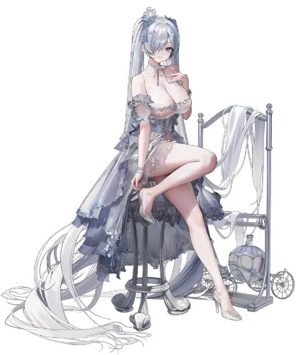 cinderella nikke cosplay + wig