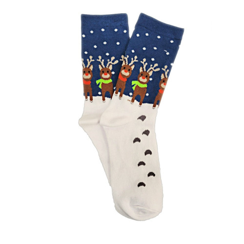 Christmas Holiday Socks (Adult Medium) - Three Reindeer / Medium