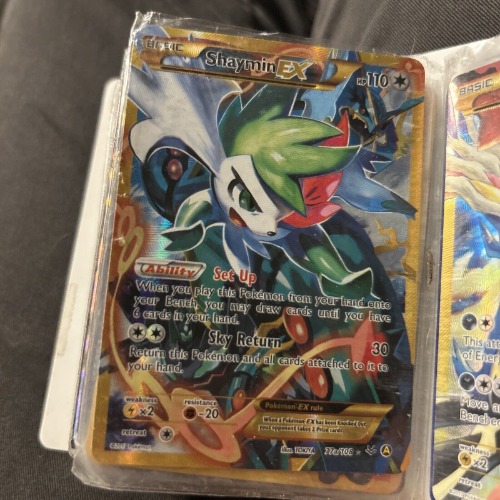 Shaymin EX 77a/108 Full Art Ultra Rare Promo Pokemon TCG XY Roaring Skies