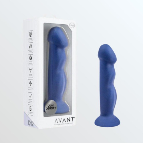 Avant D12 8" Silicone Dildo - Suko Indigo