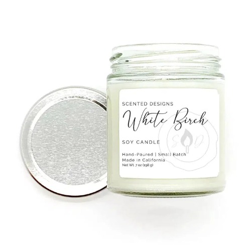 White Birch Soy Candle - 7oz Glass Jar | White Birch
