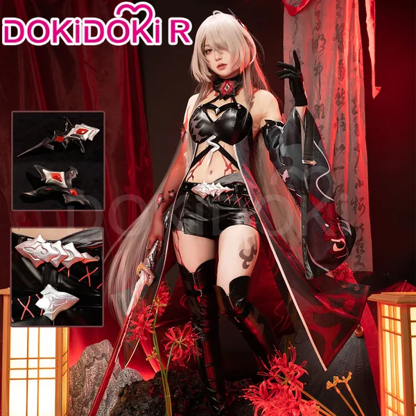 DokiDoki-R Game Honkai: Star Rail Cosplay Acheron Costume White Hair Ver.