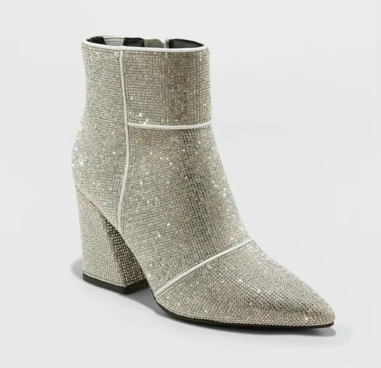 Sparkly Ankle Boots