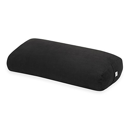 Gaiam Yoga Bolster Rectangular Meditation Pillow - Black