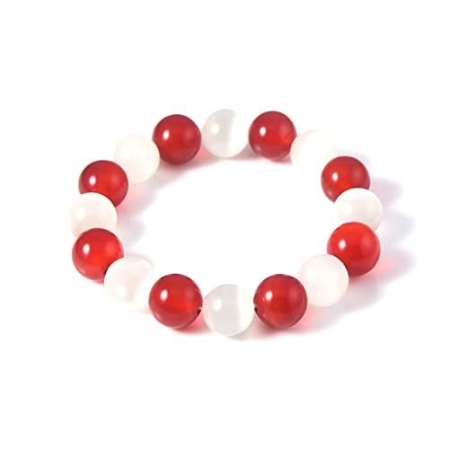 Shopular Anime Souma Kyo Bracelet White Red Crystal Beads Bangle Bracelets Souma Yuki Men Women Jewelry Daily Costume Cosplay Merch Prop Gift