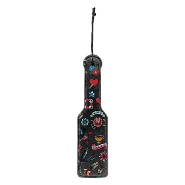 Ouch! Old School Tattoo Style Printed Paddle Multi-Color