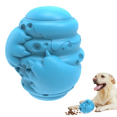 Dog Puzzle Dispensing Toy, Dog Toy Food Treat Interactive Puzzle Ball for Tooth Teething Chew for Medium and Large Dogs