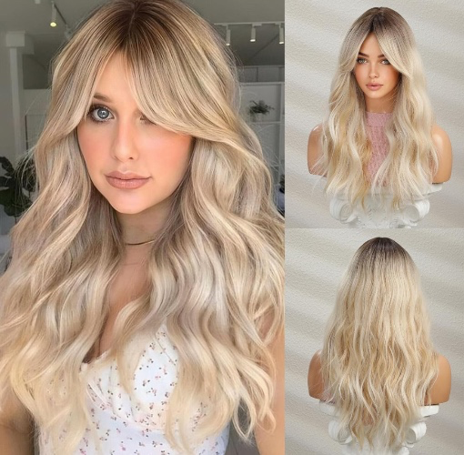 HAIRCUBE Long Blonde Wig