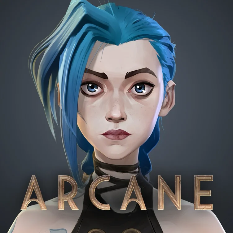 Jinx cosplay plus wig