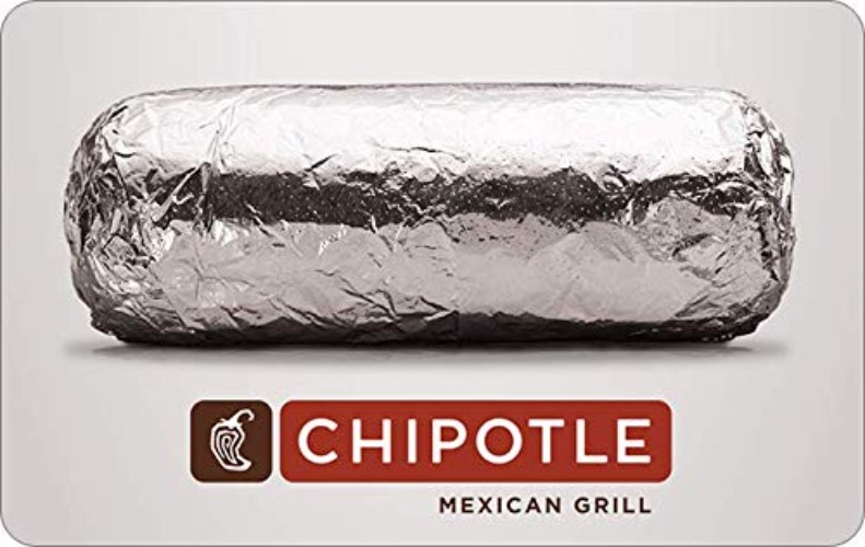 Chipotle Mexican Grill Gift Card- E-mail Delivery - 