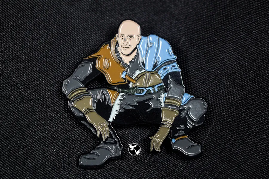 Patches the Hyena Pin, Soft Enamel Pin