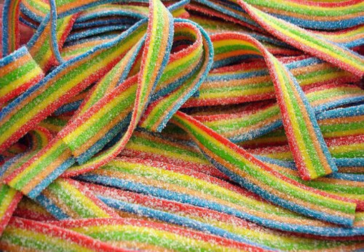 Smarty Stop All Flavor Sour Candy Belts (Rainbow, 1 Pound (Pack of 1)) - Rainbow - 1 Pound (Pack of 1)