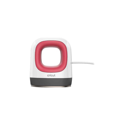 Cricut EasyPress Mini Heat Press for Pressing Small Objects like Shoes, Stuffed Animals, Hats & More, 3 Heat Settings & Precision Tip, Ceramic-Coated Heat Plate, Raspberry - Raspberry - EasyPress Mini