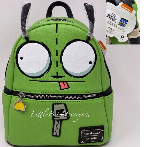 GENUINE Loungefly Nickelodeon Invader Zim GIR Mini Backpack 2020 SDCC LE TAG