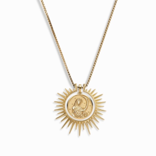 Selene's Cosmic Rays Necklace Set - 14K Yellow Gold Vermeil