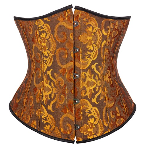 Grebrafan Corset et Broderies Serre Taille Gothique Femme