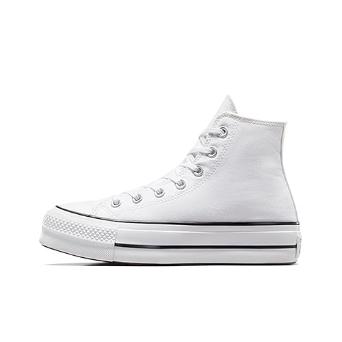 Converse Chuck Taylor All Star Lift Women's Lace Up Canvas Sneaker - 7.5 - White/Black/White