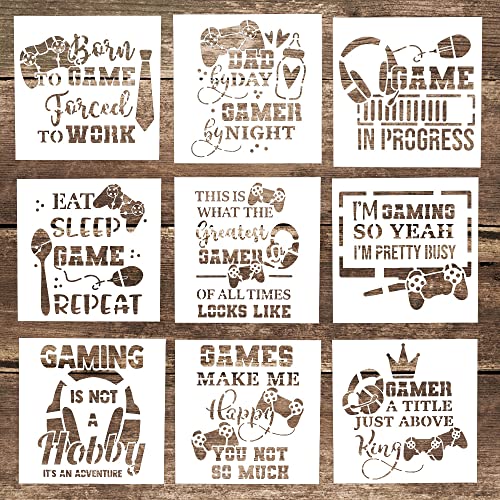 Gaming stencils for woodworking