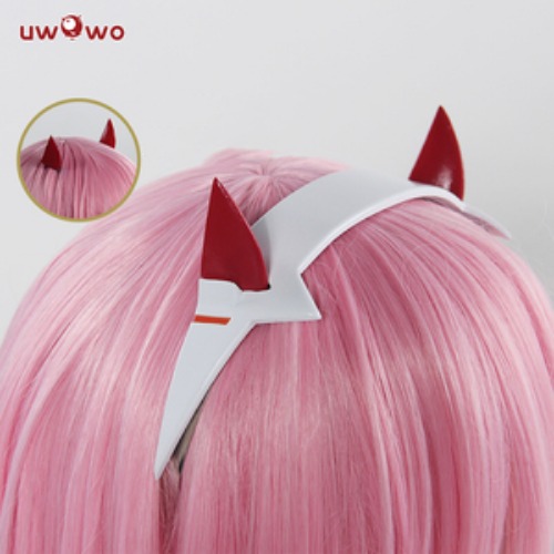 【In Stock】Uwowo Anime DARLING in the FRANXX: 002 Zero Two Uniform Cosplay Costume - Head  piece