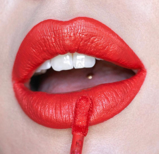 Maddie: Bright Red Liquid Lipstick
