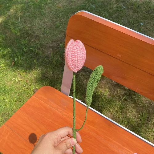 Hand-woven Knitting Flower Bouquet: Valentine's Day Gift - 4 / 1pc without package