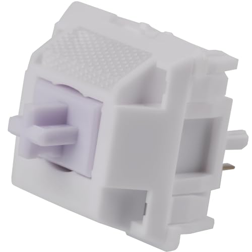 WS Morandi 35pcs Linear Mechanical Keyboard Switches, 5 Pin PCB Mount Factory Lubed Switch 60g Spring Key Switches with POM Housing UPE Stem for MX Keycaps RGB Gaming Keyboard - Morandi purple