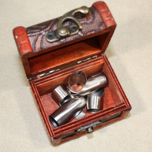 Agreeable Agony Steel Claws - Metal Fingertip Claws - Full Hand (Set of 5) / Small / With Storage Box