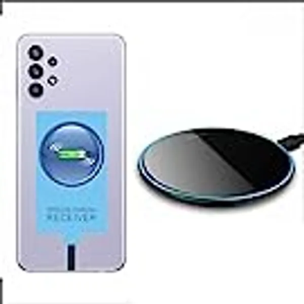 Qi Wireless Charger & External Type-C Receiver for Samsung Galaxy A12 A22 A32 A42 A52 A72