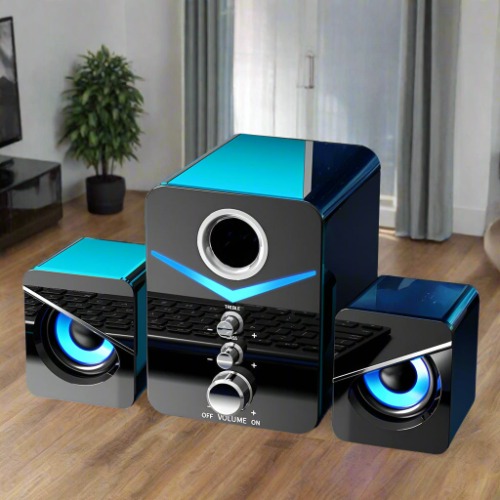 Dragon Bluetooth Tri Speakers System - BLACK