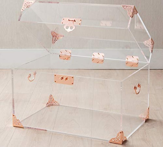 CIAO BELLA Acrylic Rose Gold Trunk