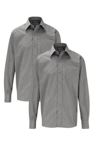 Long Sleeve Grey Shirts 2 Pack