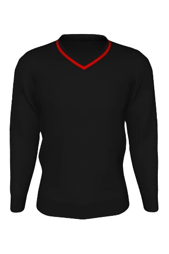 V-Neck Striped Pullover