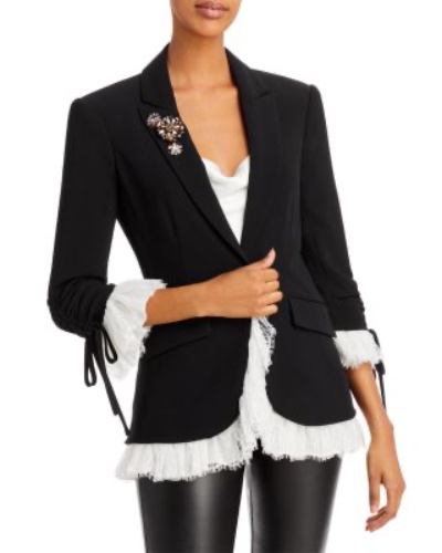 Roxie Lace Trim Blazer