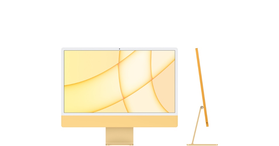 24-inch Yellow iMac with 4.5K Retina display