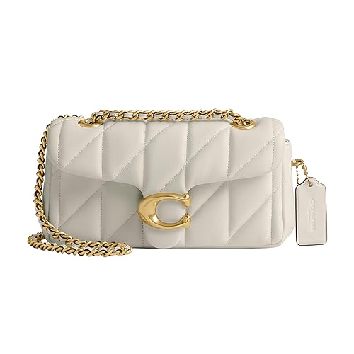Coach Quilted Tabby Shoulder Bag 20 with Chain, B4/Chalk - One Size - B4/Chalk