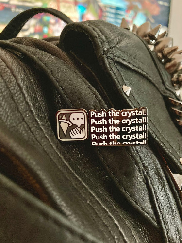 [FFXIV] Crystalline Conflict pins | Crystalline Conflict pin: Push the crystal!!!!