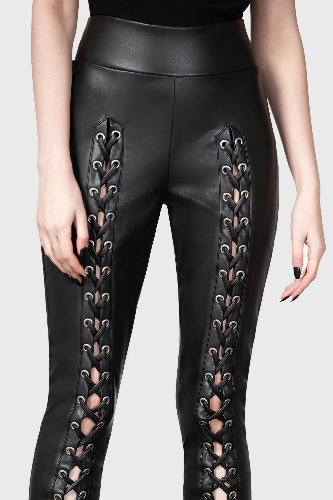 Laced For Days Leggings | M / Black