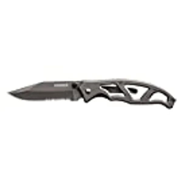 Gerber Gear 22-48445N Paraframe I Folding Pocket Knife, Serrated Edge, Grey