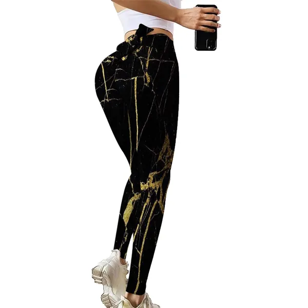 Print Tight Women's Leggings Tie-Dye Yoga Long Trousers Casual Quick Drying Leggings Full Length Butt Lift Yoga Pants Anti Cellulite Compression Bodybuilding Fitness Yoga Pants 