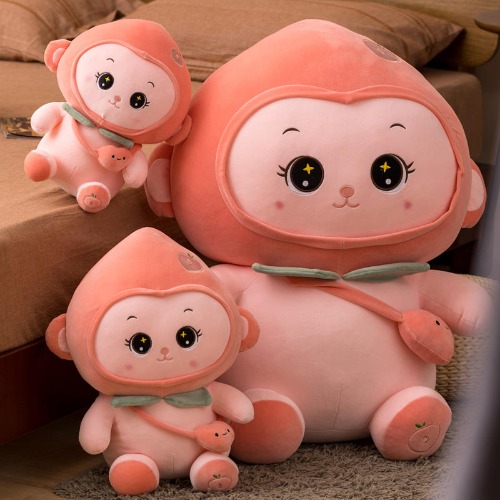 Ethan - Pink Peach Monkey - Pink / 25cm