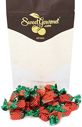 Arcor Strawberry Buds Filled Hard Candy Bon Bons | 1 Pound - 1 Pound (Pack of 1)