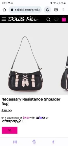 Necessary Resistance Shoulder Bag | ONE SIZE